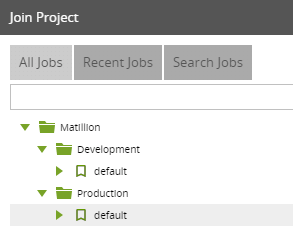 Deployment Options in Matillion ETL Multiple Projects - product project