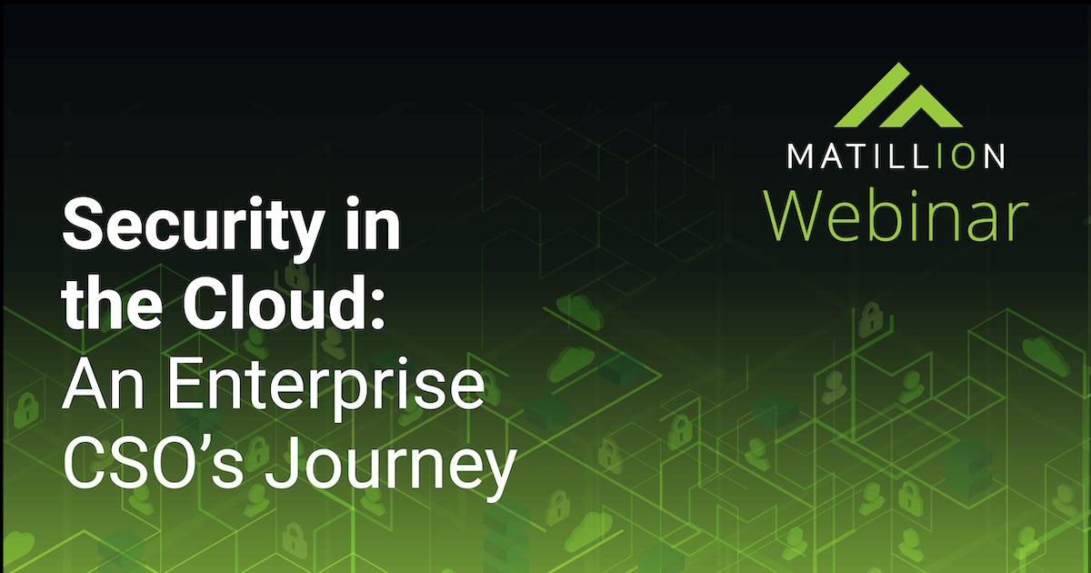 Enterprise Cloud Security Webinar: Matillion